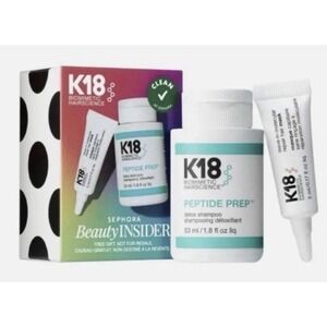 K18 Biomimetic Hair Science Sephora  Gift Peptide Prep Shampoo Hair Mask Set NIB